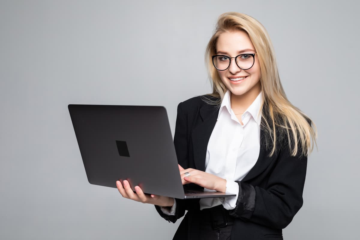 Professional woman in office environment