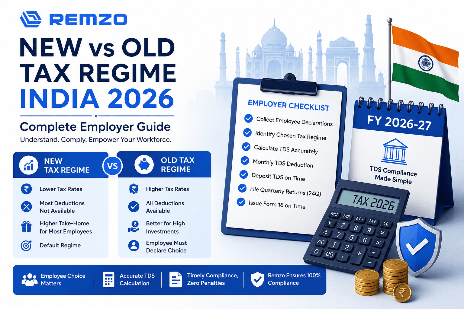 New vs Old Tax Regime India 2026: Complete Employer Guide